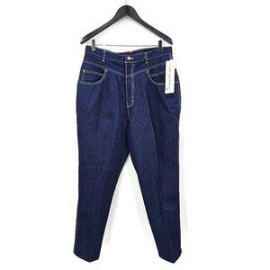 Vtg 80s Fabriano High Waist Jeans Womens 18 Plus Size Dark Blue Mom Deadstock